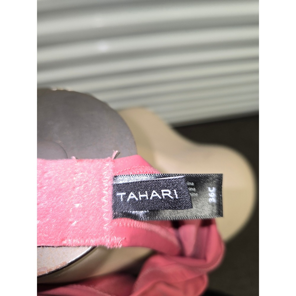Tahari Rose Pink Full Coverage T-Shirt Bra Adjustable Straps Size 36C - Picture 5 of 6